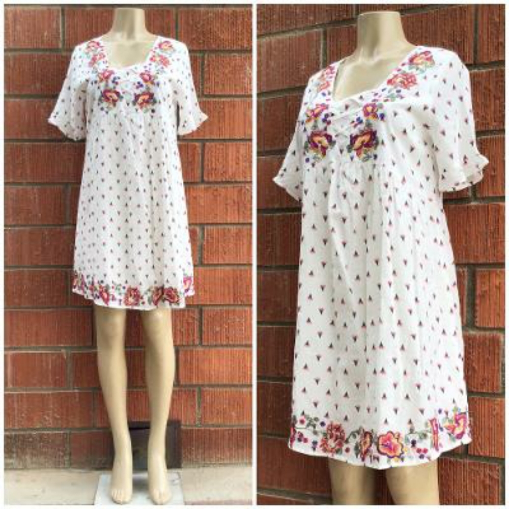 SKIES ARE BLUE Stitch Fix Boho Embroidered Dress - Picture 4 of 10